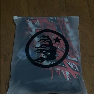 Men's Black and Red Graphic T-Shirt